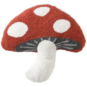 17" x 17" Mushroom Decorative Pillow, Canyon Red New